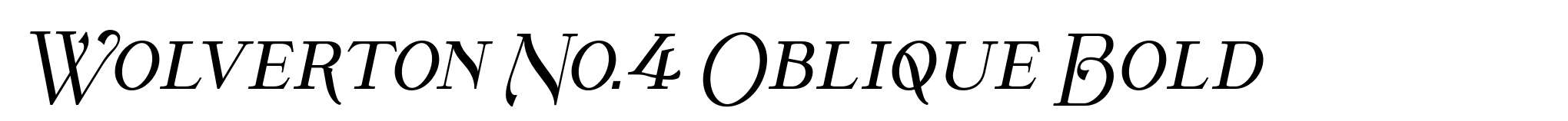 Wolverton No.4 Oblique Bold image